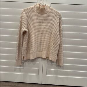 BDG Women's light pink waffle Sweater